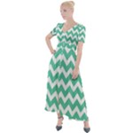 Chevron Pattern Gifts Button Up Short Sleeve Maxi Dress