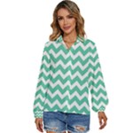 Chevron Pattern Gifts Women s Long Sleeve Button Down Shirt