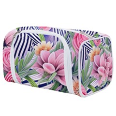 Luxurious Watercolor Flowers Toiletries Pouch by GardenOfOphir