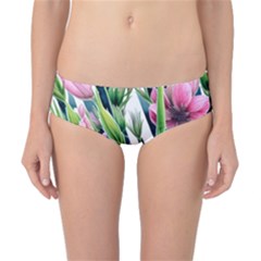 Sumptuous Watercolor Flowers Classic Bikini Bottoms by GardenOfOphir