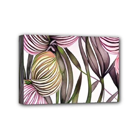 Charming And Cheerful Watercolor Flowers Mini Canvas 6  X 4  (stretched) by GardenOfOphir