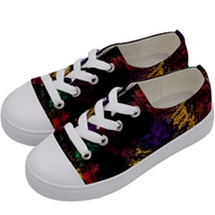 Abstract Painting Colorful Kids  Low Top Canvas Sneakers by Ravend