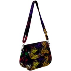 Abstract Painting Colorful Saddle Handbag