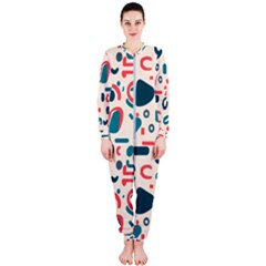 Shapes Pattern  Onepiece Jumpsuit (ladies) by Sobalvarro