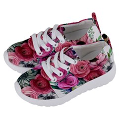 Charming Watercolor Flowers Kids  Lightweight Sports Shoes by GardenOfOphir