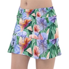 Amazing Watercolor Flowers Classic Tennis Skirt by GardenOfOphir