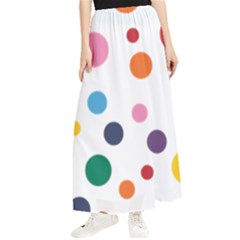 Polka Dot Maxi Chiffon Skirt by 8989