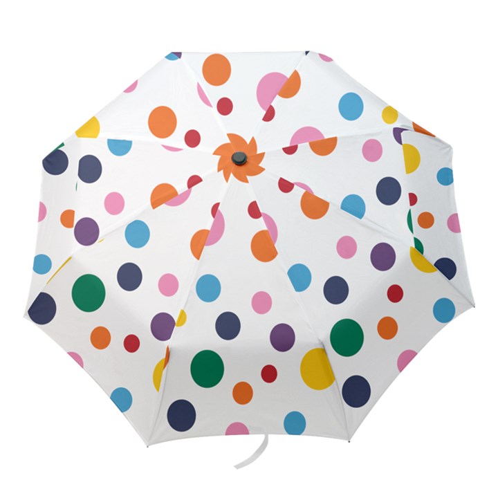 Polka Dot Folding Umbrellas