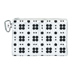 Polka Dot  Svg Canvas Cosmetic Bag (large) by 8989