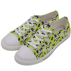 Background Pattern Graphic Beautiful Wallpaper Art Women s Low Top Canvas Sneakers by Ravend