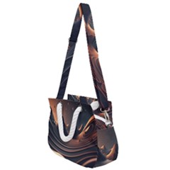 Ai Generated Swirl Space Design Fractal Light Art Rope Handles Shoulder Strap Bag