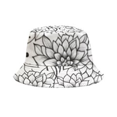 Flowers Template Line Art Pattern Coloring Page Bucket Hat