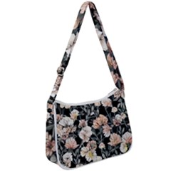 Vibrant And Alive Watercolor Flowers Zip Up Shoulder Bag by GardenOfOphir
