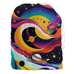 Ai Generated Moon Art Design Graphic Shape Drawstring Pouch (3xl) by Ravend