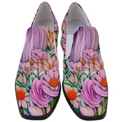 Bright And Brilliant Bouquet Women Slip On Heel Loafers by GardenOfOphir