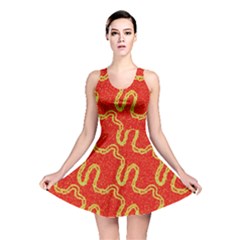 Background Ornamental Pattern Abstract Seamless Reversible Skater Dress