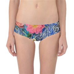 Captivating Watercolor Flowers Classic Bikini Bottoms by GardenOfOphir