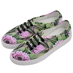 Sumptuous Watercolor Flowers Women s Classic Low Top Sneakers by GardenOfOphir