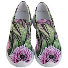 Sumptuous Watercolor Flowers Women s Lightweight Slip Ons by GardenOfOphir