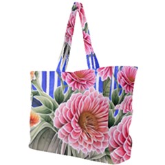 Choice Watercolor Flowers Simple Shoulder Bag by GardenOfOphir