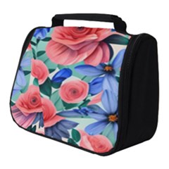 Classy Watercolor Flowers Full Print Travel Pouch (small) by GardenOfOphir