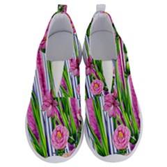 Cherished Blooms – Watercolor Flowers Botanical No Lace Lightweight Shoes by GardenOfOphir