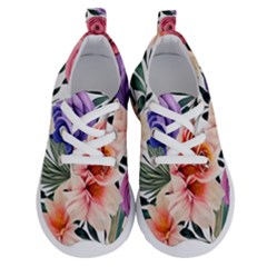 Country-chic Watercolor Flowers Running Shoes by GardenOfOphir