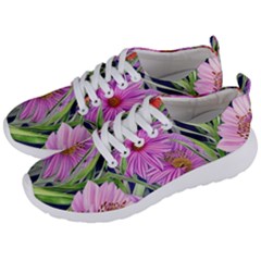 Cheerful Watercolors – Flowers Botanical Men s Lightweight Sports Shoes by GardenOfOphir