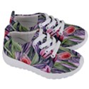 Charming Watercolor Flowers Kids  Lightweight Sports Shoes View3