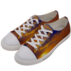 Nature Sunset Women s Low Top Canvas Sneakers by GardenOfOphir