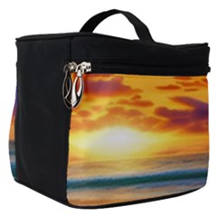 Summer Sunset Over The Ocean Make Up Travel Bag (small) by GardenOfOphir