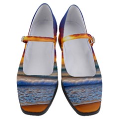 Summer Sunset Over The Ocean Women s Mary Jane Shoes by GardenOfOphir