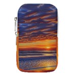 Nature s Sunset Over Beach Waist Pouch (Large)
