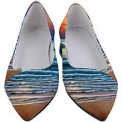 Sunset Beach Waves Women s Block Heels  by GardenOfOphir