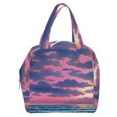 Sunset Over The Beach Boxy Hand Bag by GardenOfOphir