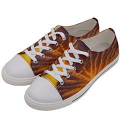 Waves At Sunset Women s Low Top Canvas Sneakers by GardenOfOphir