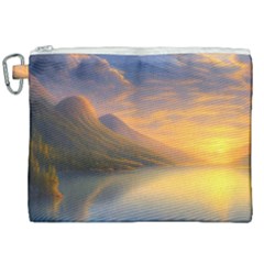 Benevolent Sunset Canvas Cosmetic Bag (xxl) by GardenOfOphir