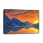 Glorious Sunset Deluxe Canvas 18  x 12  (Stretched)