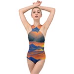 Glorious Sunset Cross Front Low Back Swimsuit