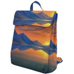 Glorious Sunset Flap Top Backpack
