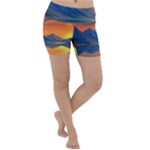Glorious Sunset Lightweight Velour Yoga Shorts