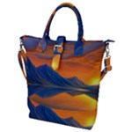 Glorious Sunset Buckle Top Tote Bag