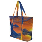 Glorious Sunset Zip Up Canvas Bag