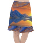 Glorious Sunset Fishtail Chiffon Skirt