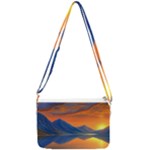 Glorious Sunset Double Gusset Crossbody Bag