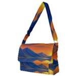 Glorious Sunset Full Print Messenger Bag (M)