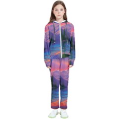 Magnificent Sunset Kids  Tracksuit by GardenOfOphir
