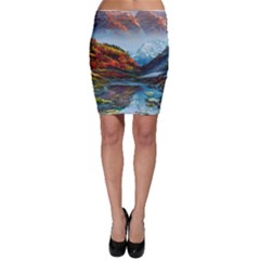 Breathtaking Landscape Scene Bodycon Skirt by GardenOfOphir