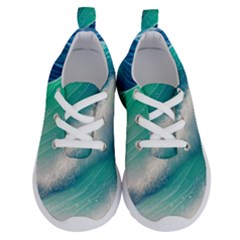 Beautiful Abstract Pastel Ocean Waves Running Shoes by GardenOfOphir