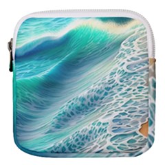 Pastel Beach Wave Mini Square Pouch by GardenOfOphir